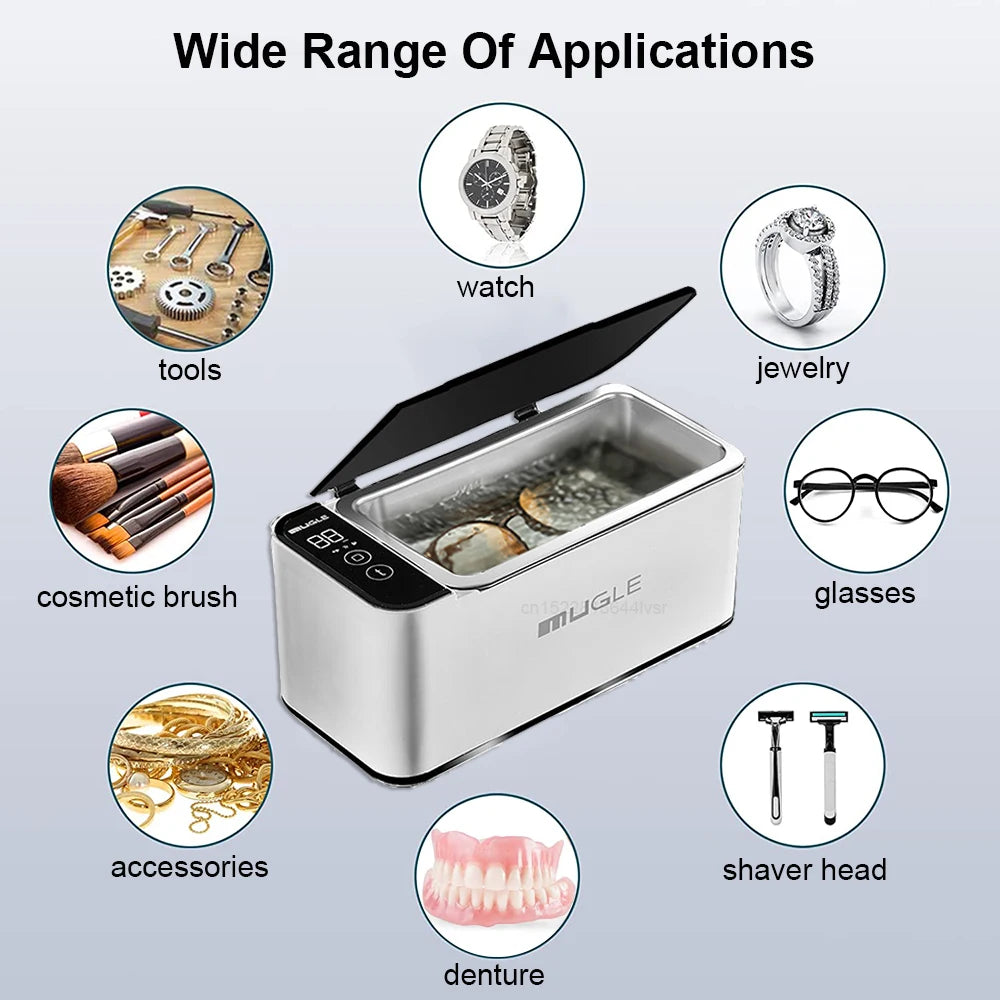 500ML Ultrasonic Cleaning Machine - 35W Ultrasonic Cleaner for Glasses and Jewelry -