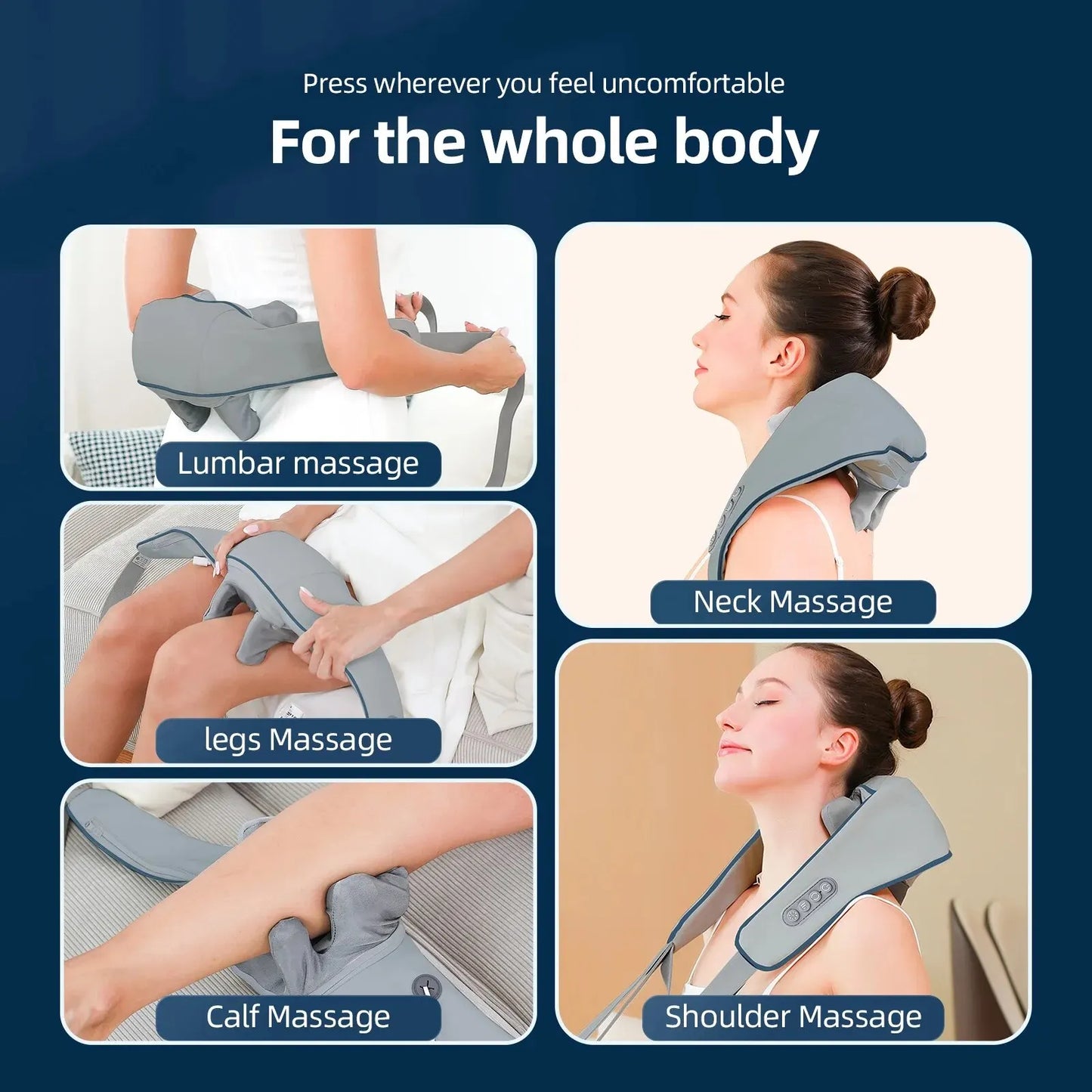 Wireless Neck & Shoulder Shiatsu Massager