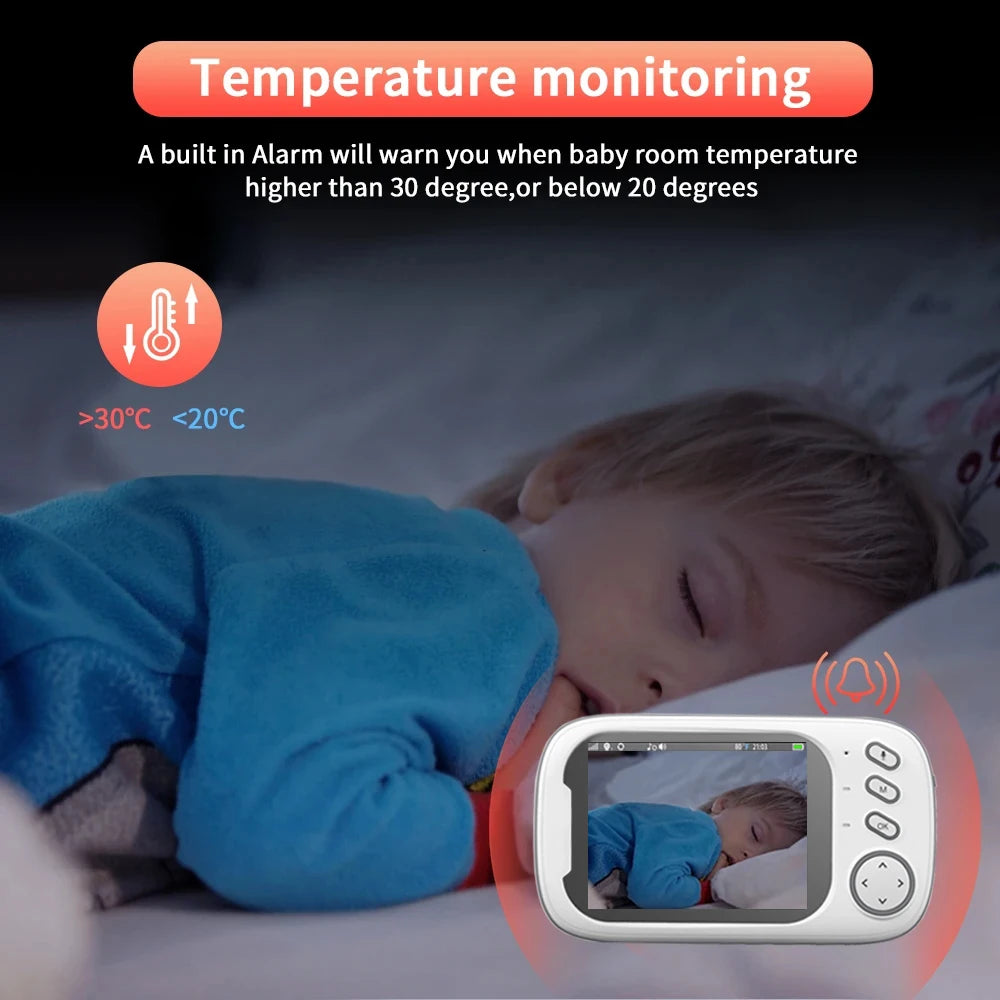 Cdycam's 3.5-inch Wireless Video Baby Monitor with Night Vision & Temperature Monitoring