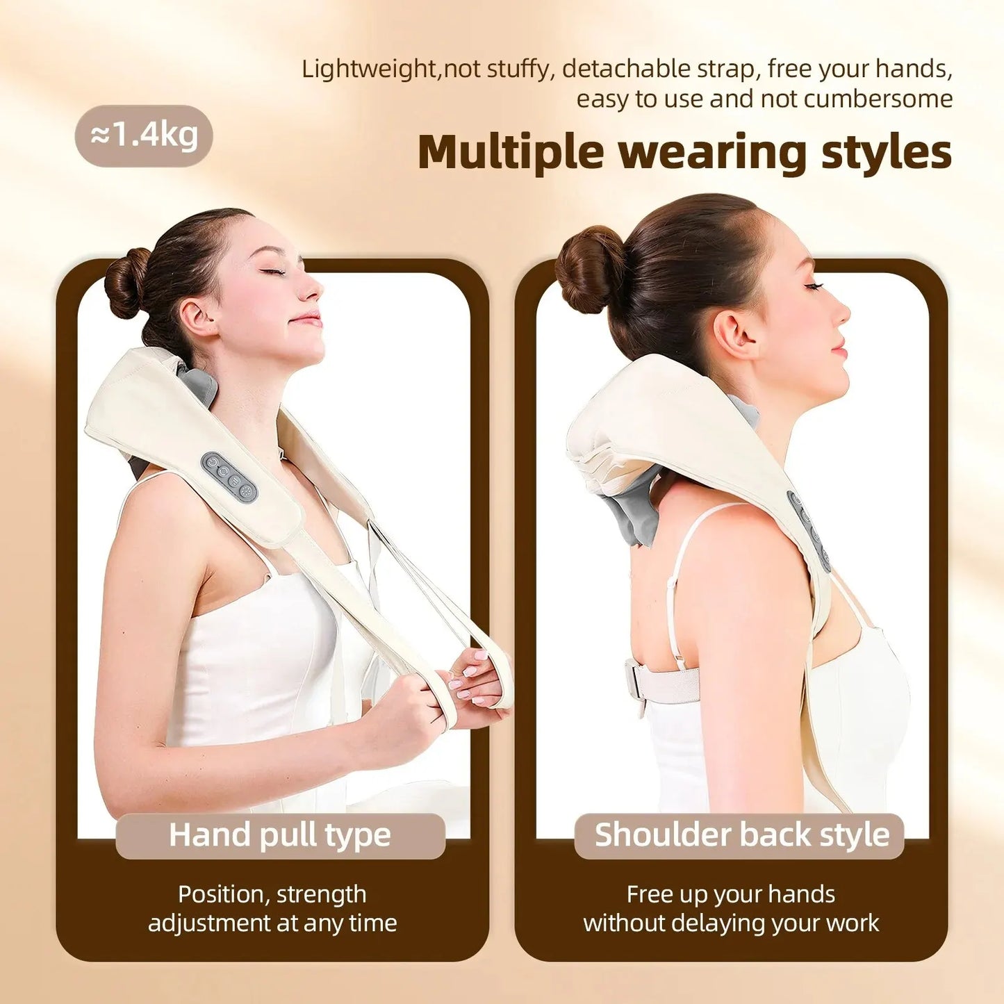 Wireless Neck & Shoulder Shiatsu Massager