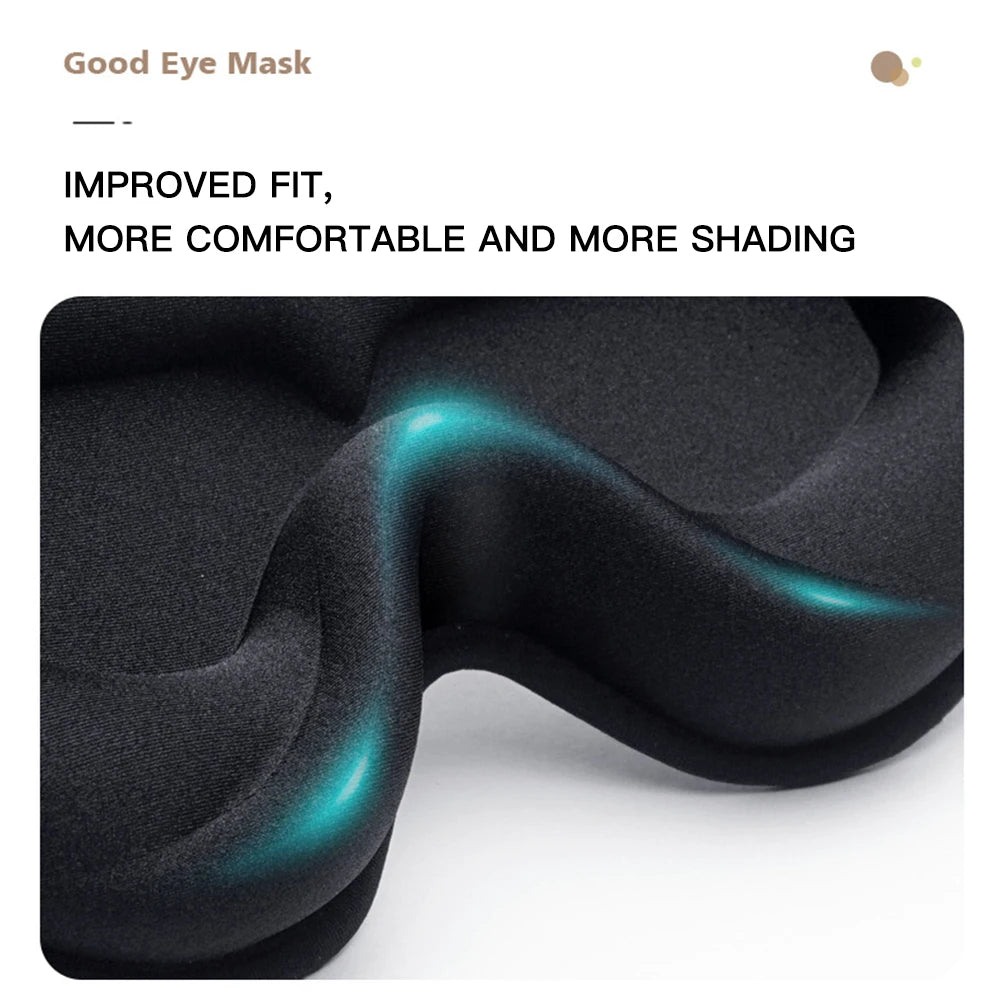 Ultimate 3D Sleep Mask: 99% Light Block, Memory Foam, Total Comfort!