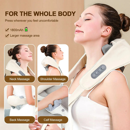 Wireless Neck & Shoulder Shiatsu Massager
