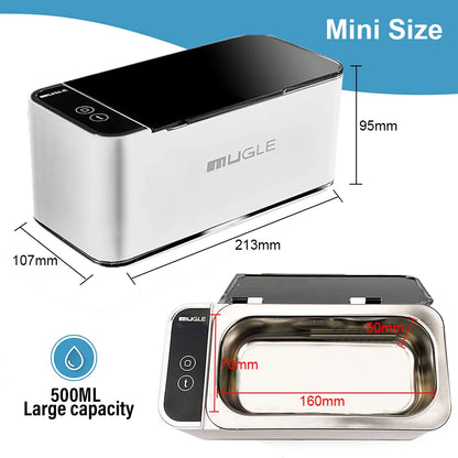 500ML Ultrasonic Cleaning Machine - 35W Ultrasonic Cleaner for Glasses and Jewelry -