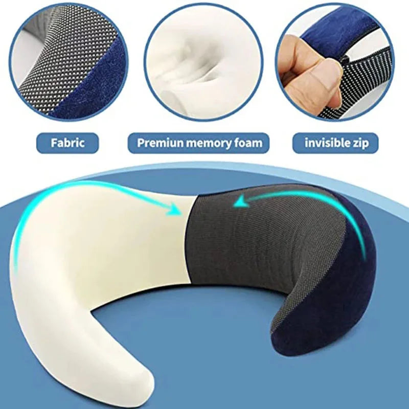 Memory Foam Neck Pillow for On-the-Go