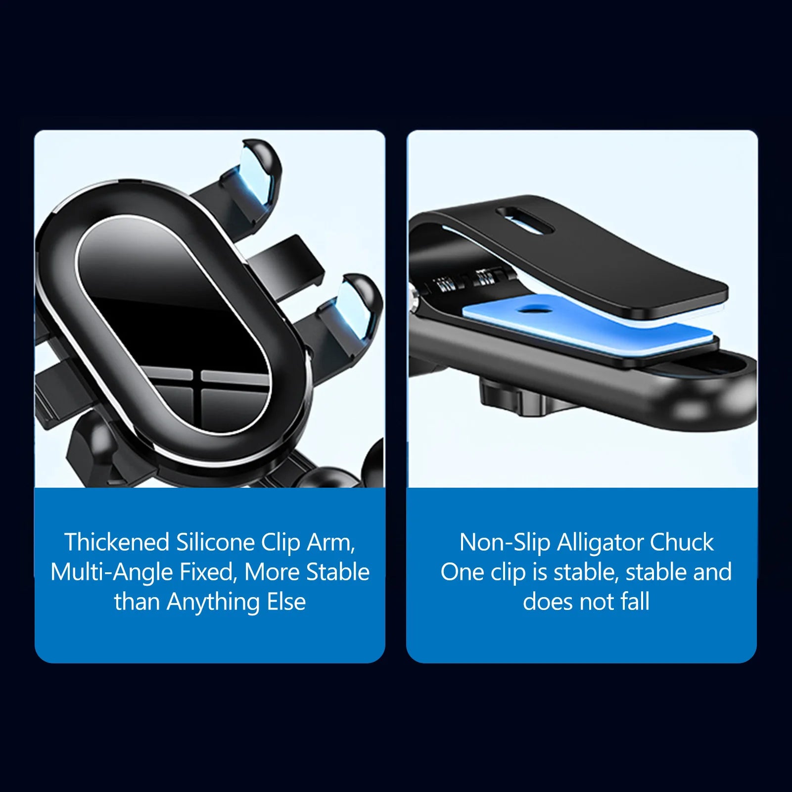 Sun Visor Phone Holder for Car 1080 Degree Rotating Universal Adjustable Phone Bracket Easy to Use 1080 Degree Rotating Car
