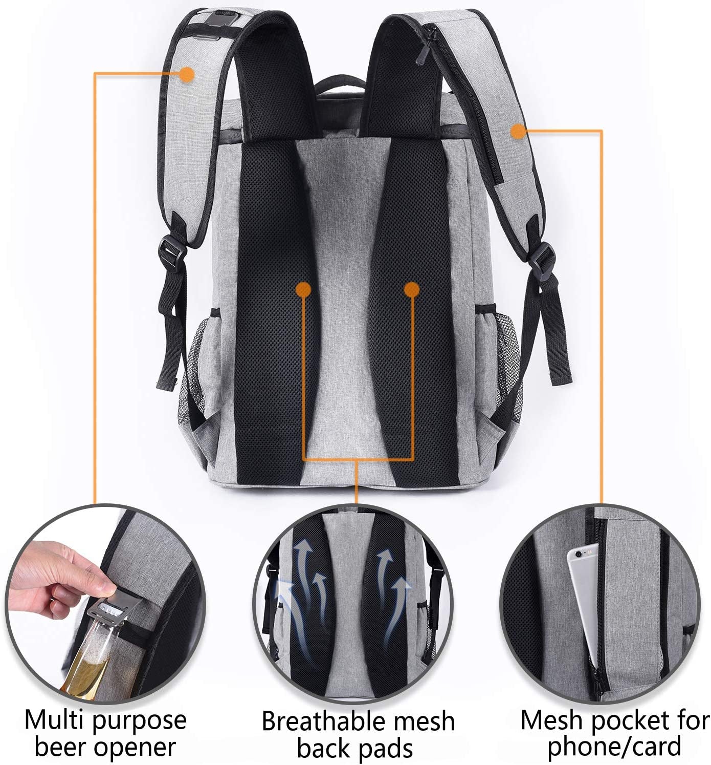  Leakproof Insulated Backpack Cooler - Your Ultimate Companion for Work, Picnics, and Adventures